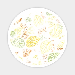 Autumn, Leaves Pattern 14 Magnet